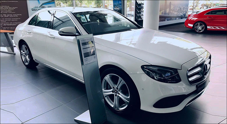 Thân xe của E250 đời 2018 được gia tăng kích thước