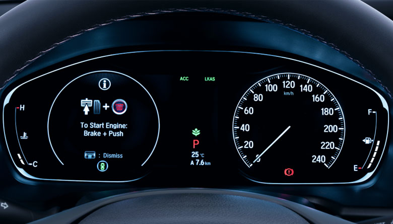 Đồng hồ Digital trên Honda Accord 2022