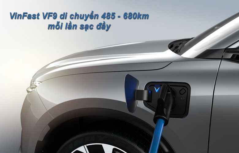 Động cơ vận hành trên xe ô tô điện VinFast VF9 là động cơ thuần điện 2 motor 150kw