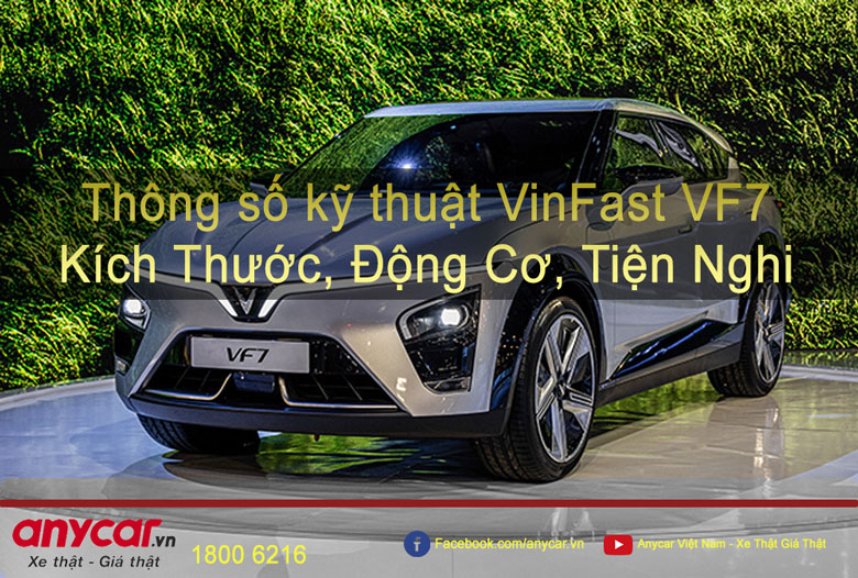 Cập nhật thông số kỹ thuật VinFast VF7 2022