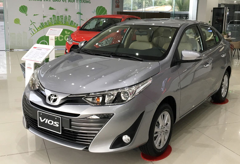 Ngoại hình của xe Toyota Vios cũ thanh lịch đúng chuẩn Sedan
