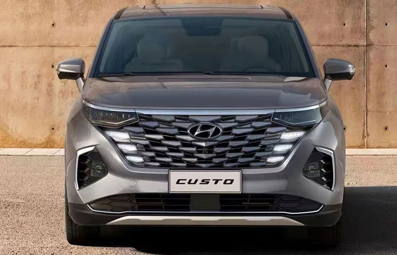 Đầu xe Hyundai Custo 2022 được thiết kế tương tự như Hyundai Tucson