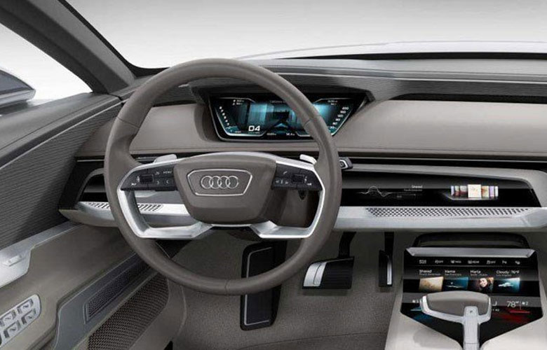 Tiện nghi trên Audi A9 2022 khá hiện đại và phong phú
