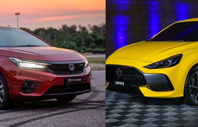 Honda City và MG5 đều là những mẫu xe tốt trong tầm giá 600 triệu đồng