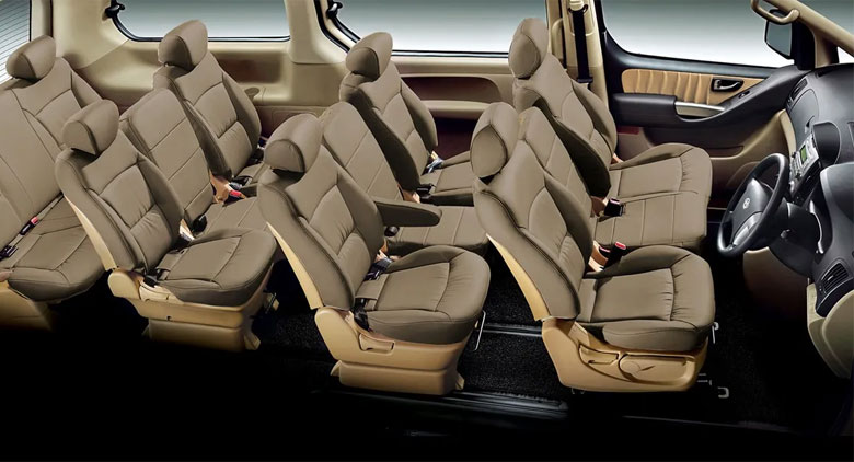Hyundai Starex có 4 hàng ghế ngồi