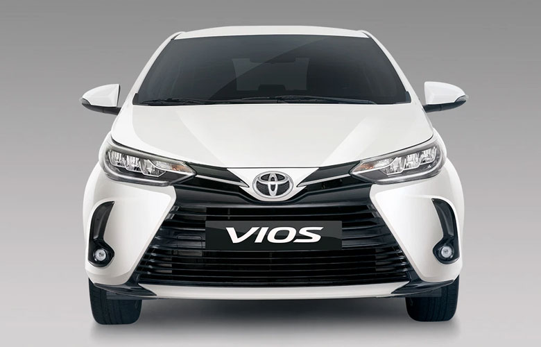 Đầu xe Toyota Vios 2021 với hệ thống đèn LED mới