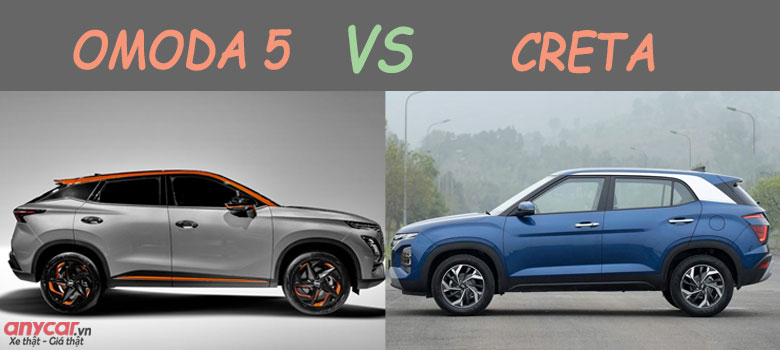 So sánh Chery OMODA 5 vs Hyundai Creta