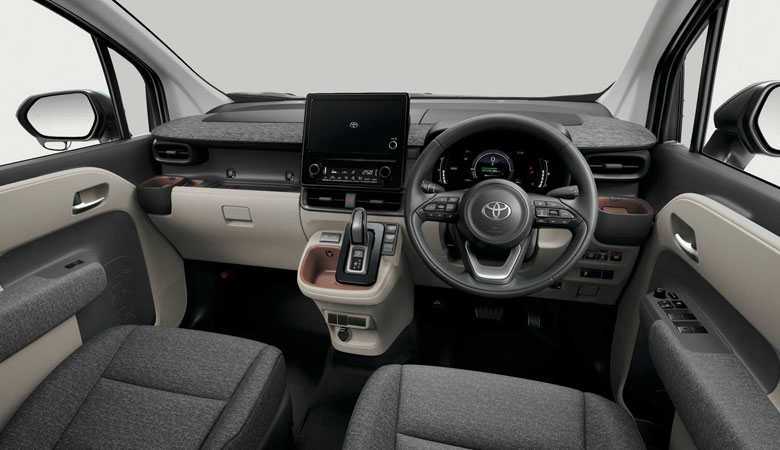 Khoang lái Toyota Sienta có thiết kế tối giản, dễ làm quen