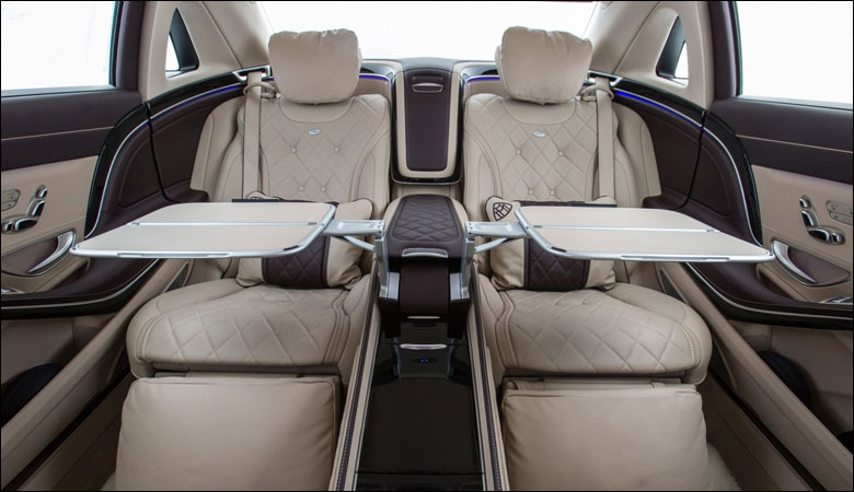 Hàng ghế thứ 2 của Maybach S450 tích hợp chỉnh điện và các chức masagge, sưởi ấm hiện đại