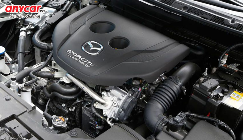 Mazda CX-3 2023 sử dụng động cơ Skyactiv 1.5L phun xăng trực tiếp, mang đến khả năng vận hành ổn định 