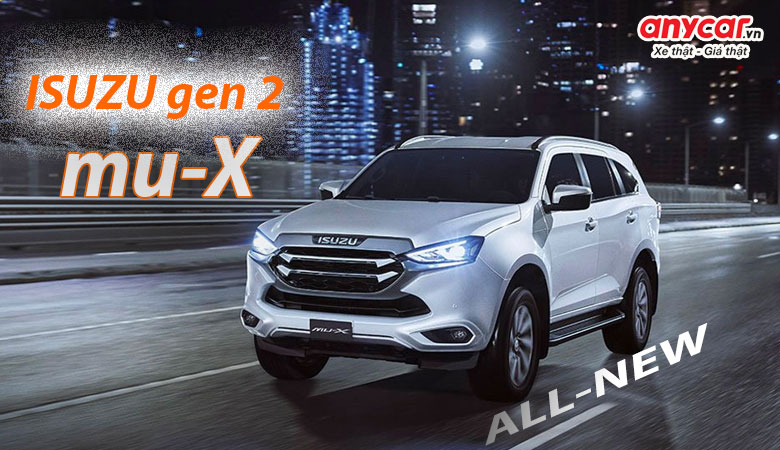 Isuzu Mu-X mới sử dụng động cơ tăng áp 1.9L Diesel trên cả 4 phiên bản