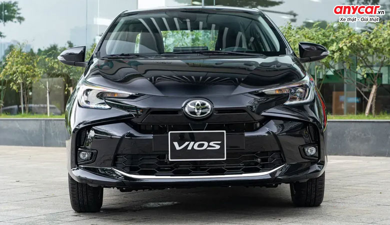 Đầu xe Toyota Vios facelift màu đen