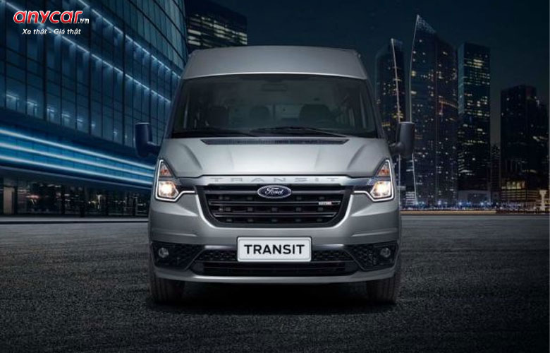 Đầu xe Ford Transit 2023 hầm hố hơn bản cũ 