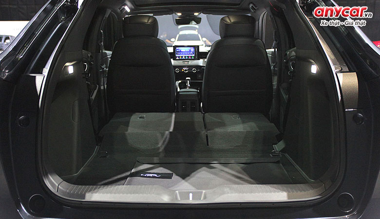 Hàng ghế cuối cùng trên Honda HR-V có khả năng gập, giúp tăng dung tích khoang chứa đồ