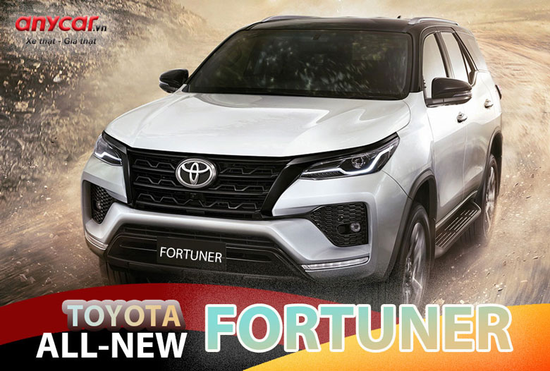 giá xe Toyota Fortuner dao động từ 1,026 - 1,470 tỷ đồng cho 07 phiên bản