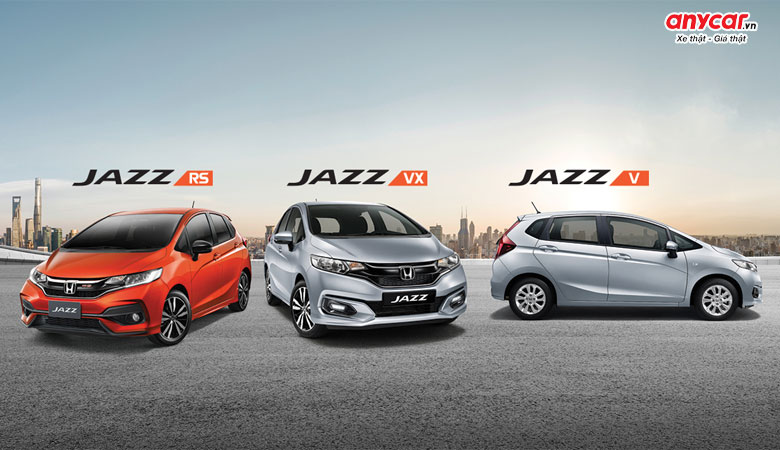 Honda Jazz 2023 được bán ra với 3 phiên bản gồm V, VX và RS 