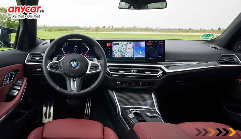 Khoang lái ngập tràn công nghệ trên BMW 320i