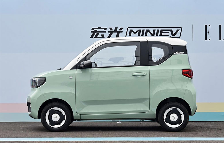 Thân xe Wuling Hong Guang Mini EV được thiết kế đơn giản