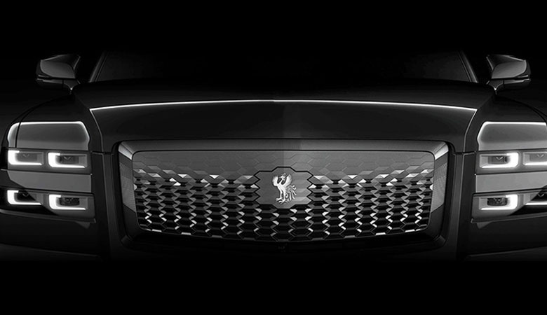 Cụm đèn pha của Toyota Century SUV được thiết kế dạng bóng kép, với 4 bóng LED mỗi bên