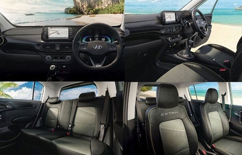 Khoang nội thất của Hyundai Exter được thiết kế tương tự Grand i10