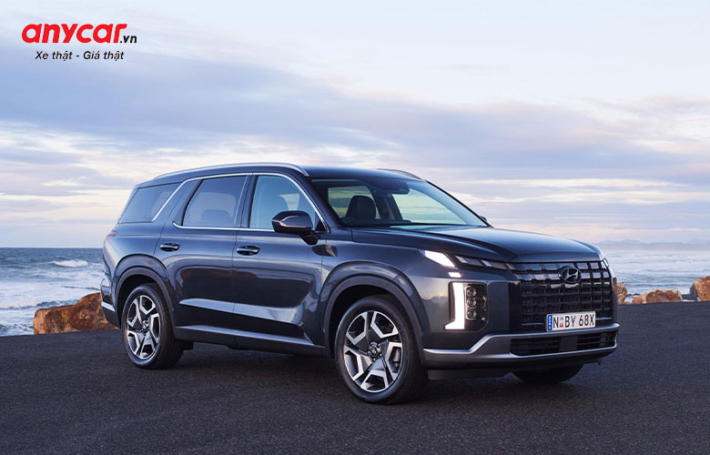 Hyundai Palisade 2023 có kích thước tổng thể đồ sộ và vô cùng chắc chắn