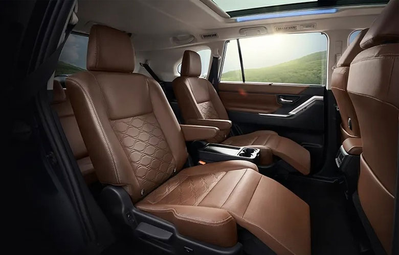 Cách bố trí chỗ của Toyota Innova Cross được chia theo kiểu 2+2+3